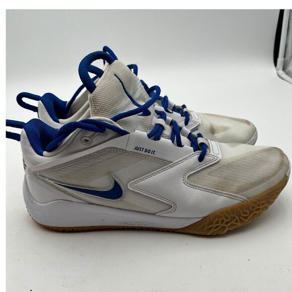 Nike Air Zoom Hyperace 3 Women's Volleyball Shoes White Blue Gum Size 8 FQ7074 - Picture 8 of 13